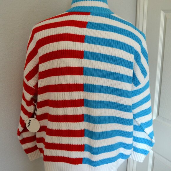 STAUD HAMPTON CAPTAIN STRIPE SWEATER- NWT $98 - Picture 7 of 10